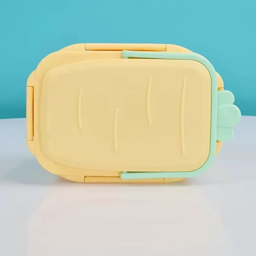 ظرف غذا کودک دو طبقه طرح هویج زرد کد P/ML6207/A