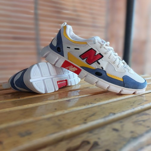 کفش اسپرت مردانه NB سفید آبی مدل 1031