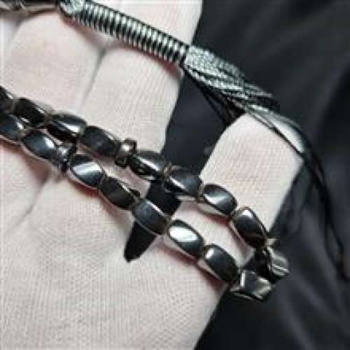 فروش تسبیح 33 دانه سنگ حدید معدنی کد