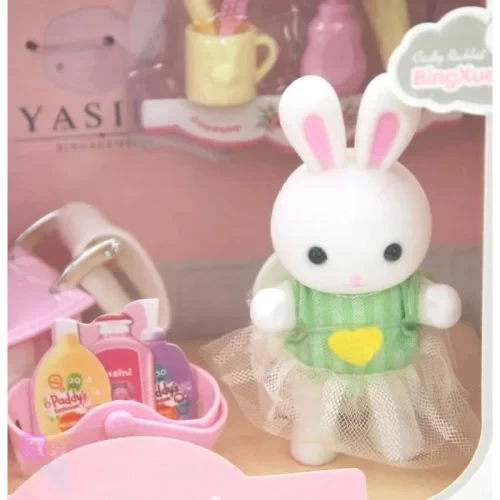 اسباب بازی ست خرگوش مینیاتوری به همراه سرویس بهداشتی BAY DREAMY کد 66215