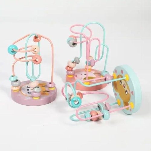 اسباب بازی میله و مهره‌ی چوبی مدل گوزن کد P/MUT013/B