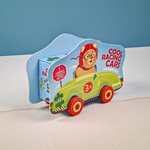 پازل کودک 42 تکه مدل ماشین مسابقه KID FANS RACING CARS کد KS2408