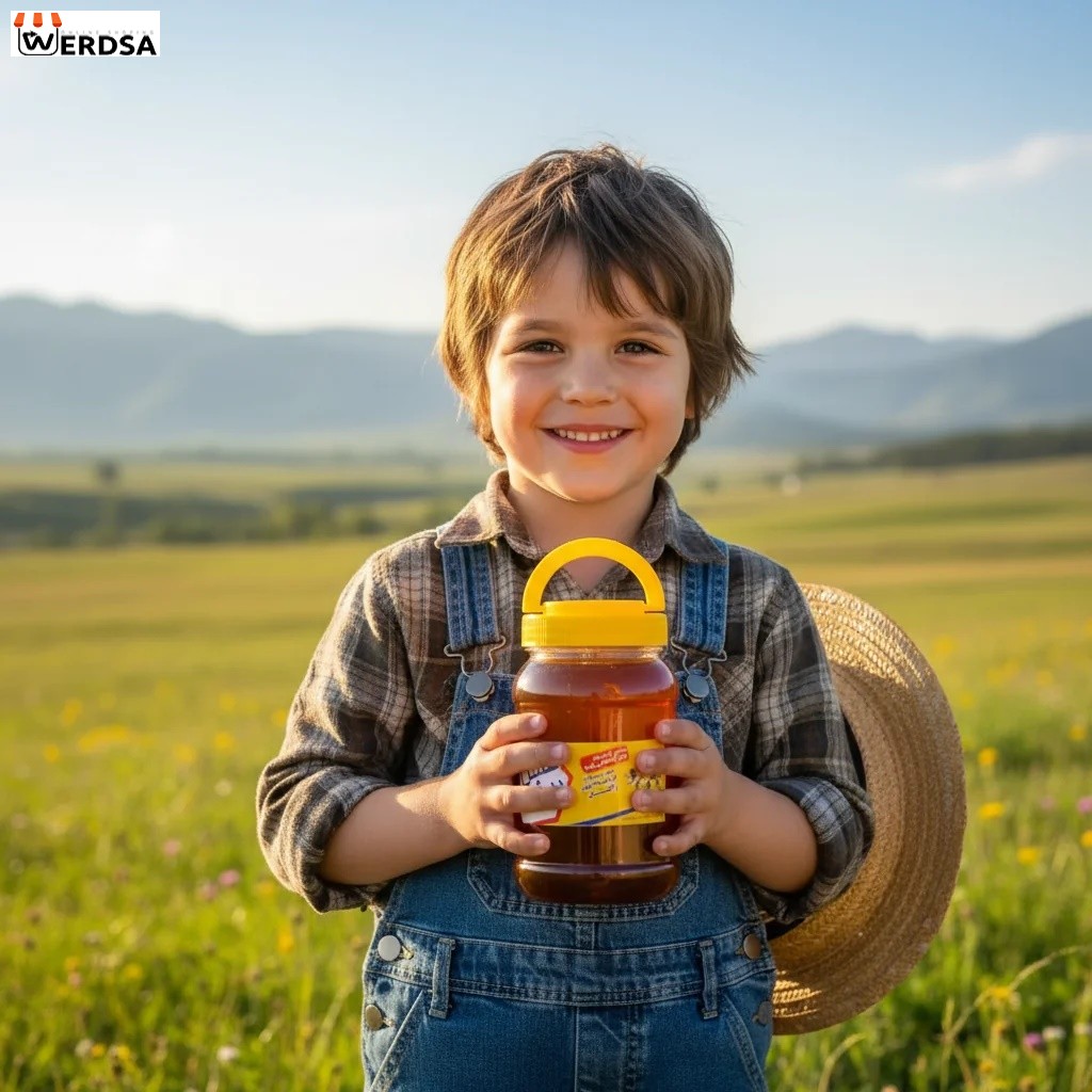 فروش عسل چند گیاه خام ۵۰۰ گرمی، برداشت تازه و خالص زنبورهای عسل