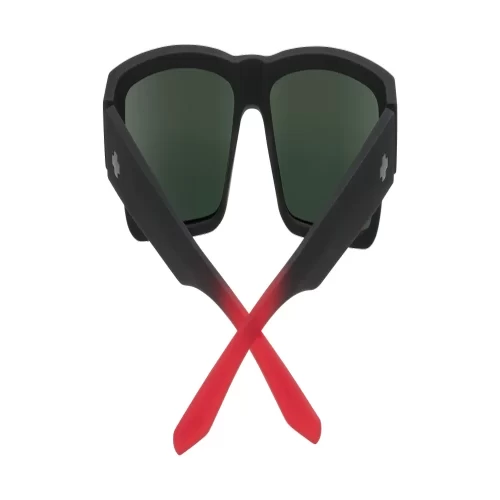 عینک آفتابی اسپای Spy Cyrus Soft Matte Black Red Fade Happy Gray Green W Red Flash - Image 5