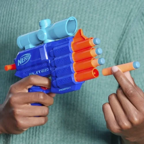 تفنگ اسباب بازی کودک مدل نرف آبی پررنگ NERF ELITE کد F5404