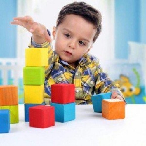 آجرک نونهال رنگی چوبی مدل 8560