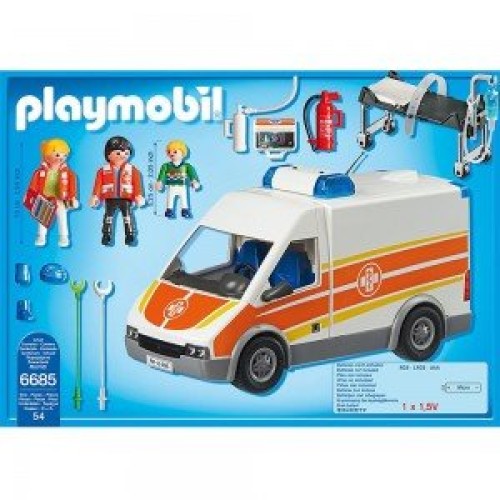 آمبولانس پلي موبيل مدل Ambulance with Siren Set 5541