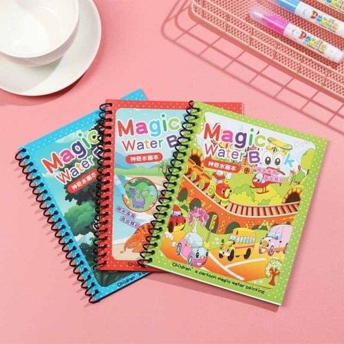 کتاب جادویی رنگ آمیزی با آب (مجیک واتر) مدل شهرک ترافیک کد BH21