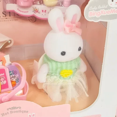 اسباب بازی ست خرگوش مینیاتوری به همراه سرویس بهداشتی BAY DREAMY کد 66215
