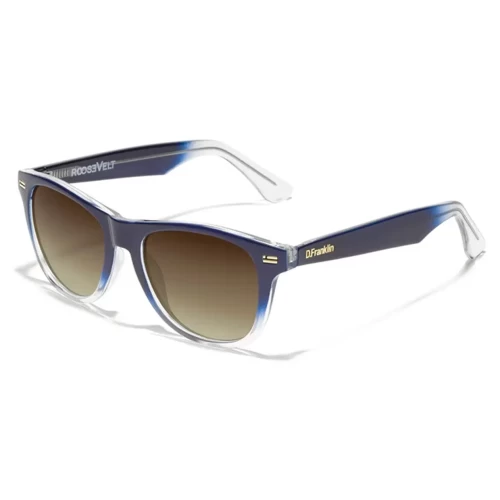 عینک آفتابی دی فرانکلین مدل D.franklin Roosevelt V Shiny Blue / Grad Brown - Image 3
