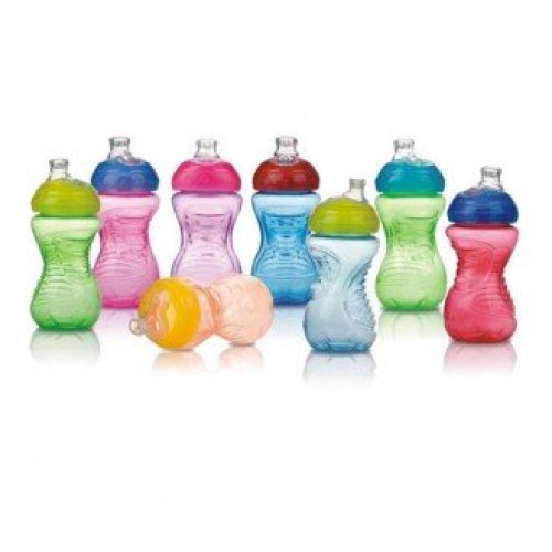تنوع رنگ قمقمه سوپاپ دار 300ml مدل nuby 9926