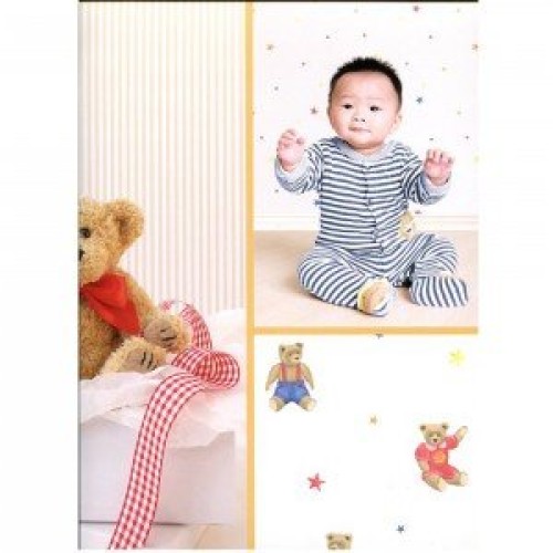 کاغذ دیواری انگلیسی اتاق کودک - تاینی تاتز G45150 tiny tots