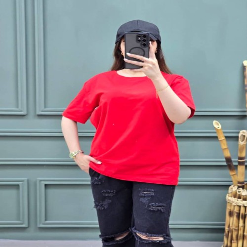تیشرت زنانه ساده رنگ بندی