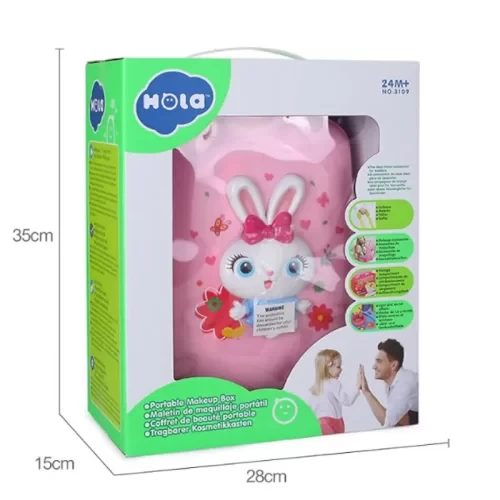 قیمت و خرید میز آرایش کودک موزیکال چمدانی هولی تویز Huile Toys