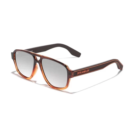 عینک آفتابی دی فرانکلین مدل D.franklin BIG D MONTANA / CRYSTAL ORANGE - SILVER - Image 3