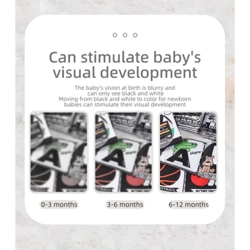 کتاب پارچه ای آموزشی سیاه و سفید مدل حیوانات دریایی کد 665362
