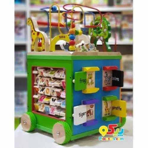 مکعب هوش چرخدار چوبی مدل SBD5846