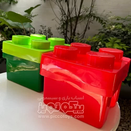 قیمت و خرید باکس اسباب بازی طرح لگو رنگ سبز