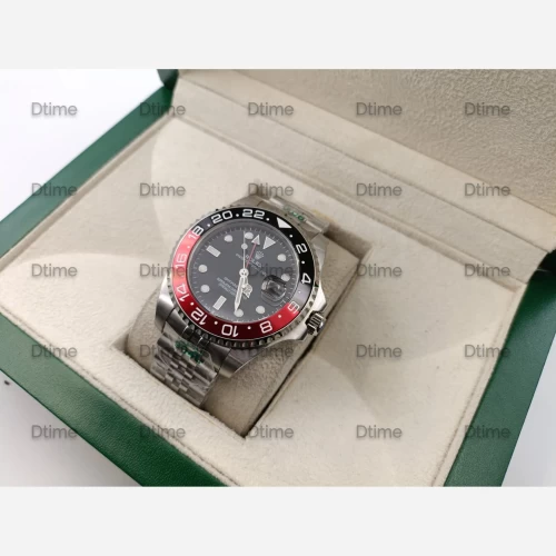 ساعت رولکس جی ام تی (GMT) استیل صفحه مشکی کوکا کولا