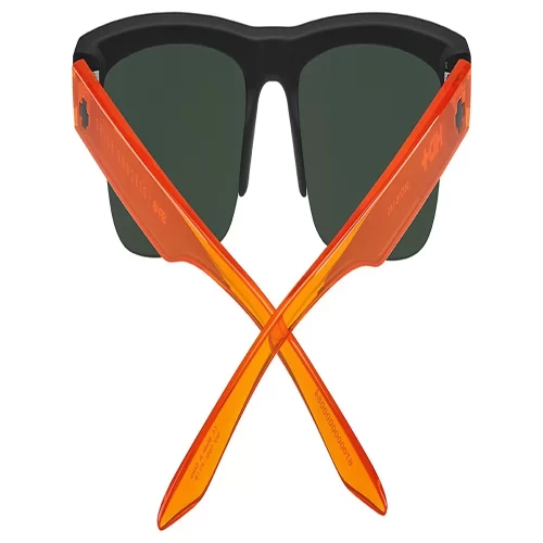 عینک آفتابی اسپای SPY Discord 5050 Soft Matte Black Translucent Orange - Image 5
