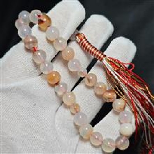 خرید تسبیح 33 دانه سنگ عقیق معدنی وردسا