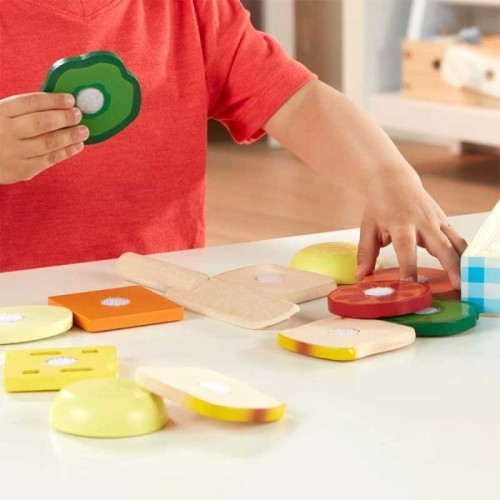 اسباب بازی ست فست فود چوبی 17 تکه MELISSA & DOUG کد 10513