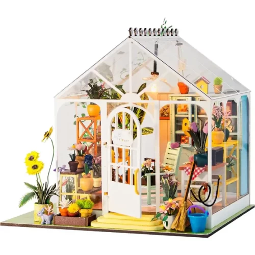 کیت خانه سازی چوبی مدل گلفروشی SUNSHINE FLOWER کد M2421