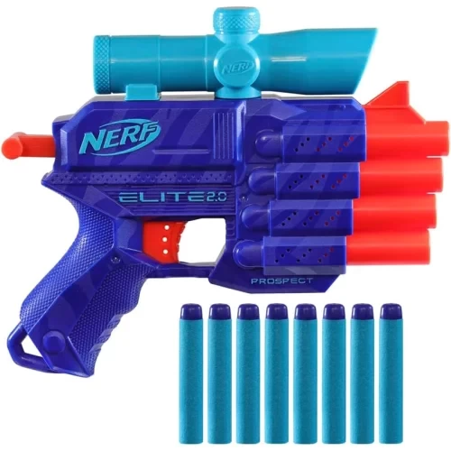 تفنگ اسباب بازی کودک مدل نرف آبی پررنگ NERF ELITE کد F5404