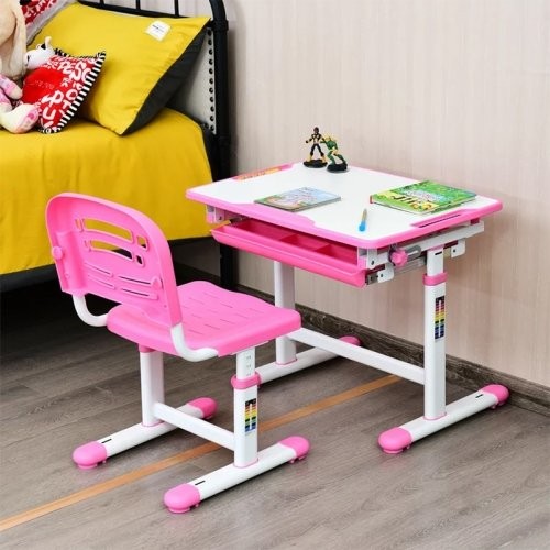 میز تحریر کودک رنگ صورتی کد 4511657