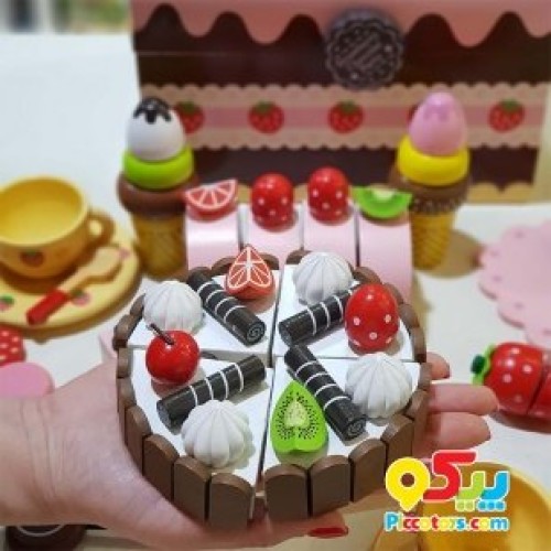 خرید اسباب بازی چوبی ست عصرانه خوری