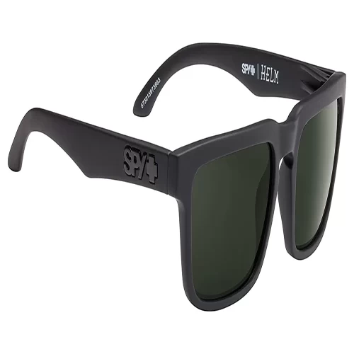عینک آفتابی اسپای مدل SPY HELM SOFT MATTE BLACK - HAPPY GRAY GREEN - Image 4