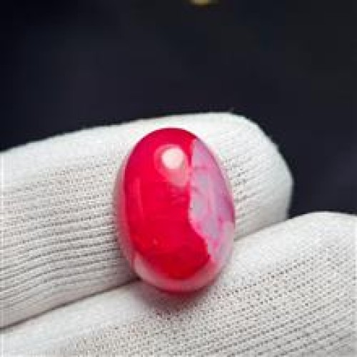 خرید نگین سنگ عقیق دراگون صورتی معدنی کد وردسا