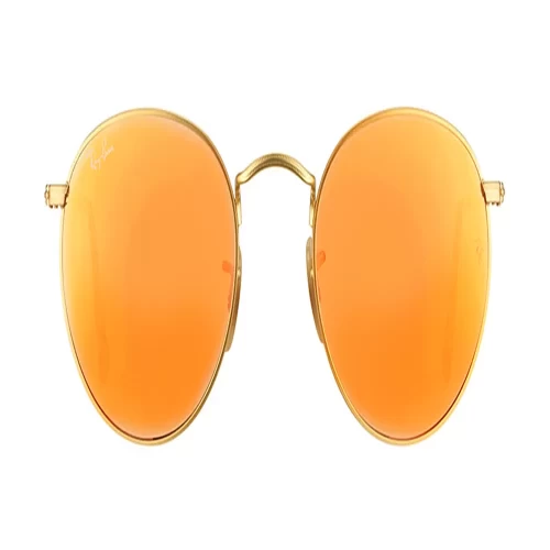 عینک آفتابی RayBan 3447 Round Gold Red Flash Lenses - Image 3