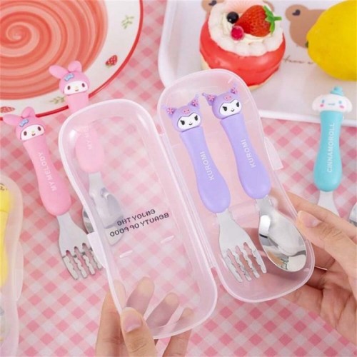 قاشق و چنگال فانتزی کودک طرح کرومی کد 089108
