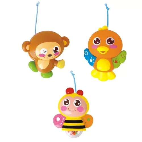 آویز تخت موزیکال کودک و نوزاد هولی تویز Huile Toys