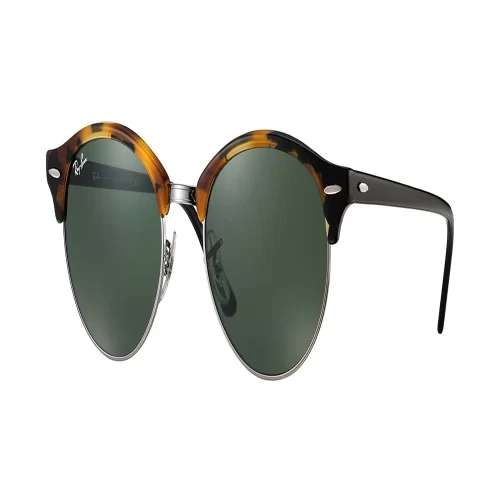 عینک آفتابی RayBan 4246 Clubround Tortoise Black Green Classic - Image 2