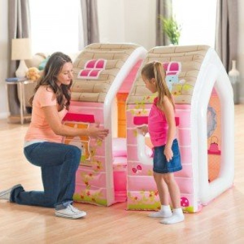 خرید کلبه کودک با مبل و میز Intex طرح پرنسس کد 48635