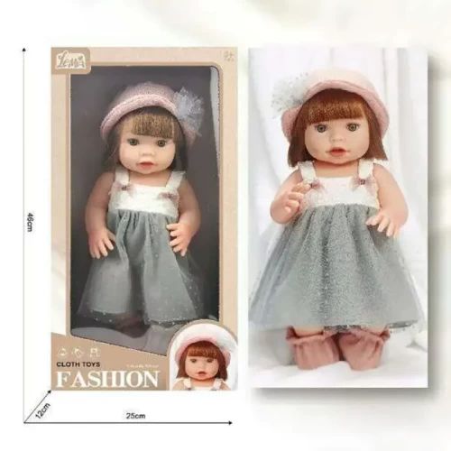 عروسک دخترانه 40 سانتیمتری FASHION CLOTH TOYS کد 899T1