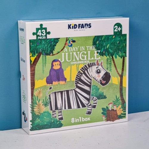 پازل کودک 43 تکه مدل جنگل KID FANS JUNGLE کد KS2434