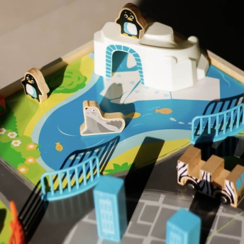 میز بازی چوبی باغ وحش 50 تکه کد F819