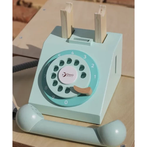 اسباب بازی تلفن چوبی کلاسیک ورلد Classic World Play Telephone کد 50551