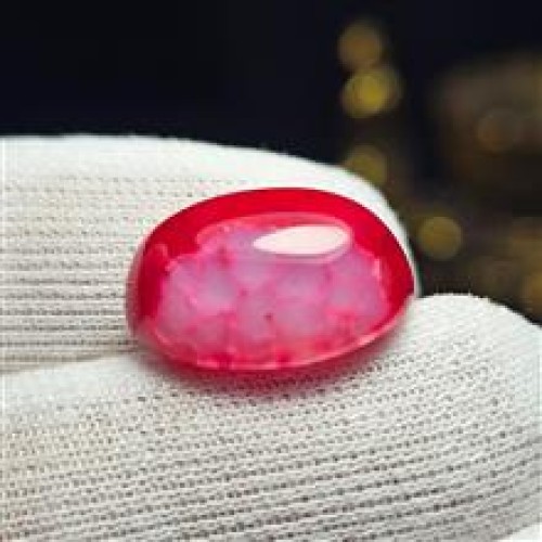 خرید نگین سنگ عقیق دراگون صورتی معدنی کد وردسا