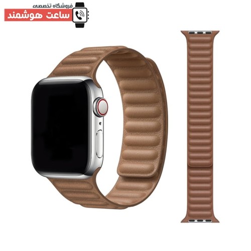 بند لدر لینک اپل واچ - Apple Watch Leather Link Strap - Image 5