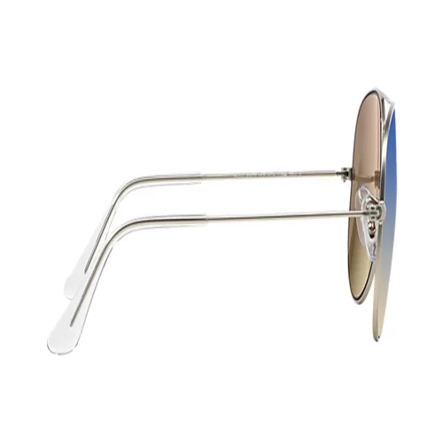 عینک آفتابی RayBan 3025 Aviator Silver Blue Gradient Flash - Image 3