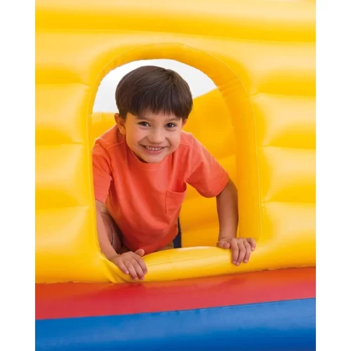 جامپینگ بادی کودک اینتکس Intex مدل قلعه زرد آبی کد 48259