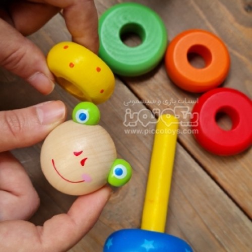 اسباب بازی برج هوش چوبی