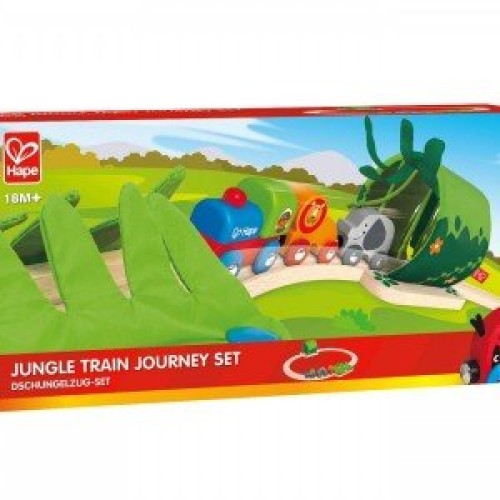 ریل و قطار چوبی کودک Jungle Train Journey Set hape 3800