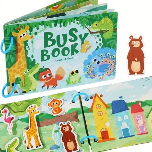 کتاب مونته سوری پازلی busy book مدل جنگل کد 6508584