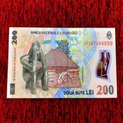 فروش اسکناس پلیمری 200 لی رومانی 2018