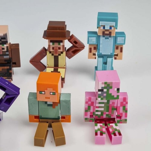 اکشن فیگور 8 عددی ماینکرفت با سلاح MINECRAFT کد P/19745/C
